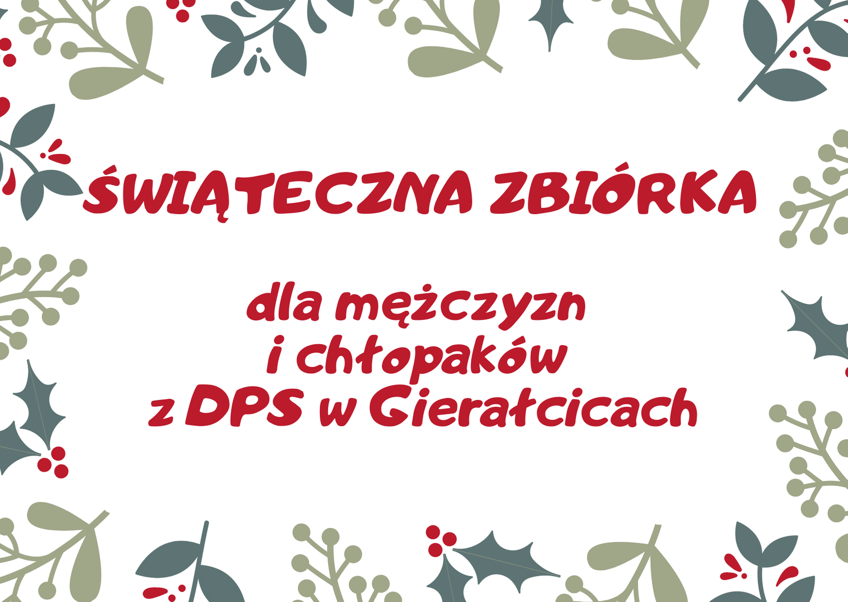 Zbiórka dla DPS Gierałcice