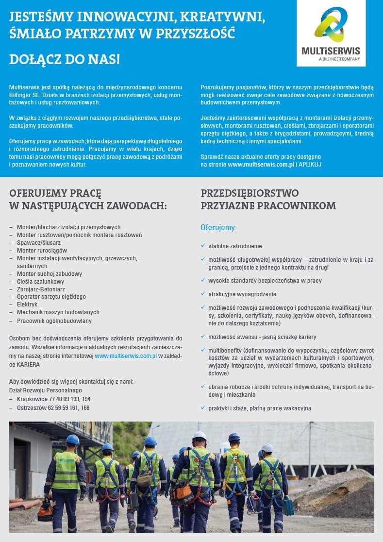 MULTiSERWIS – OFERTA PRACY !!!