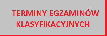 UWAGA – terminy egzaminów klasyfikacyjnych za I semestr roku szkolnego 2020/21