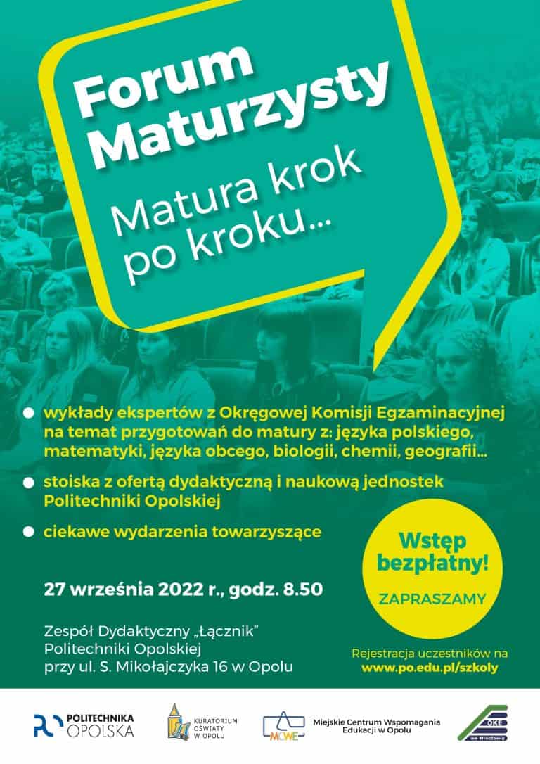 Forum Maturzysty – zaprasza Politechnika Opolska