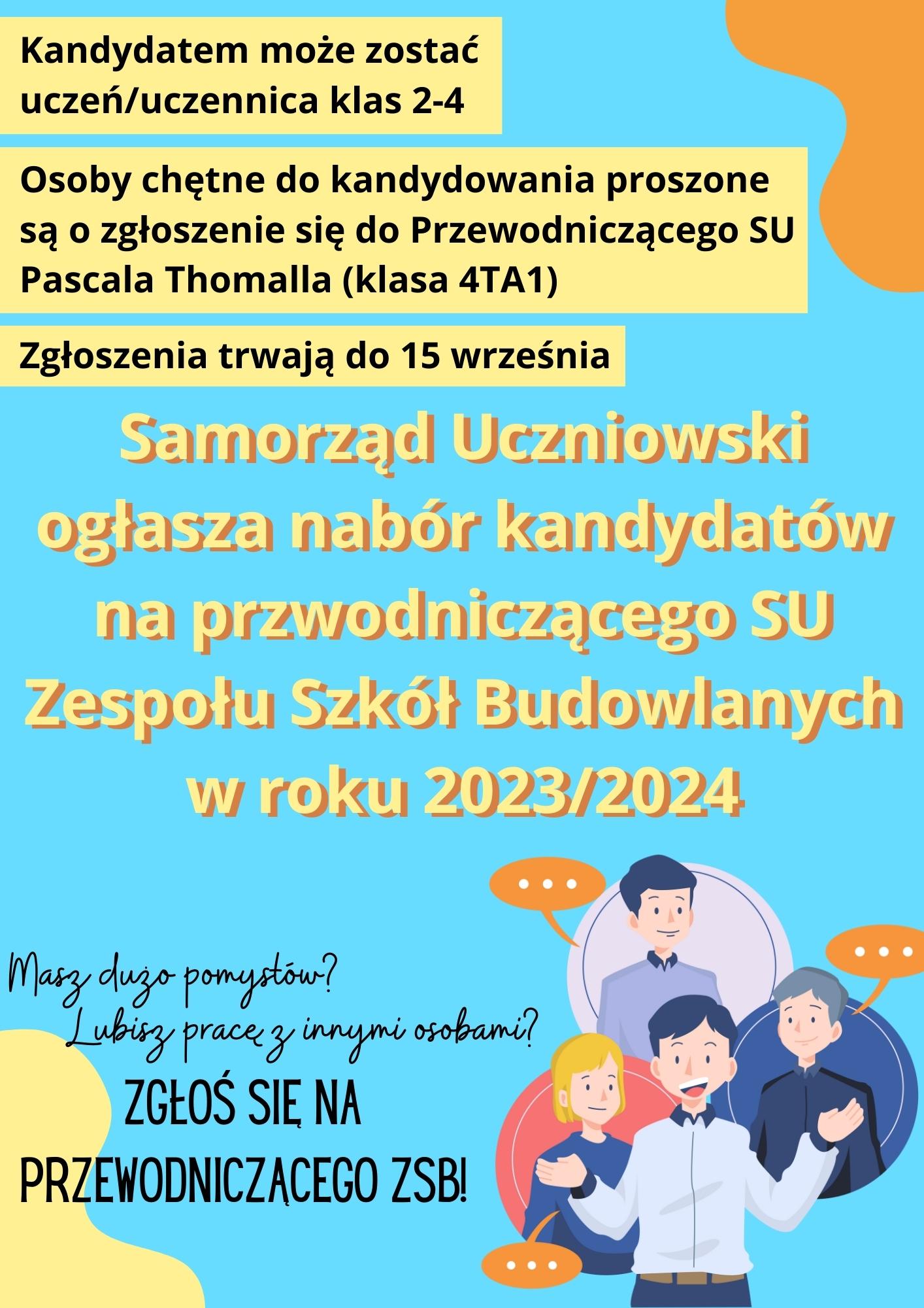 Wybory do Samorządu Szkolnego 2023/2024