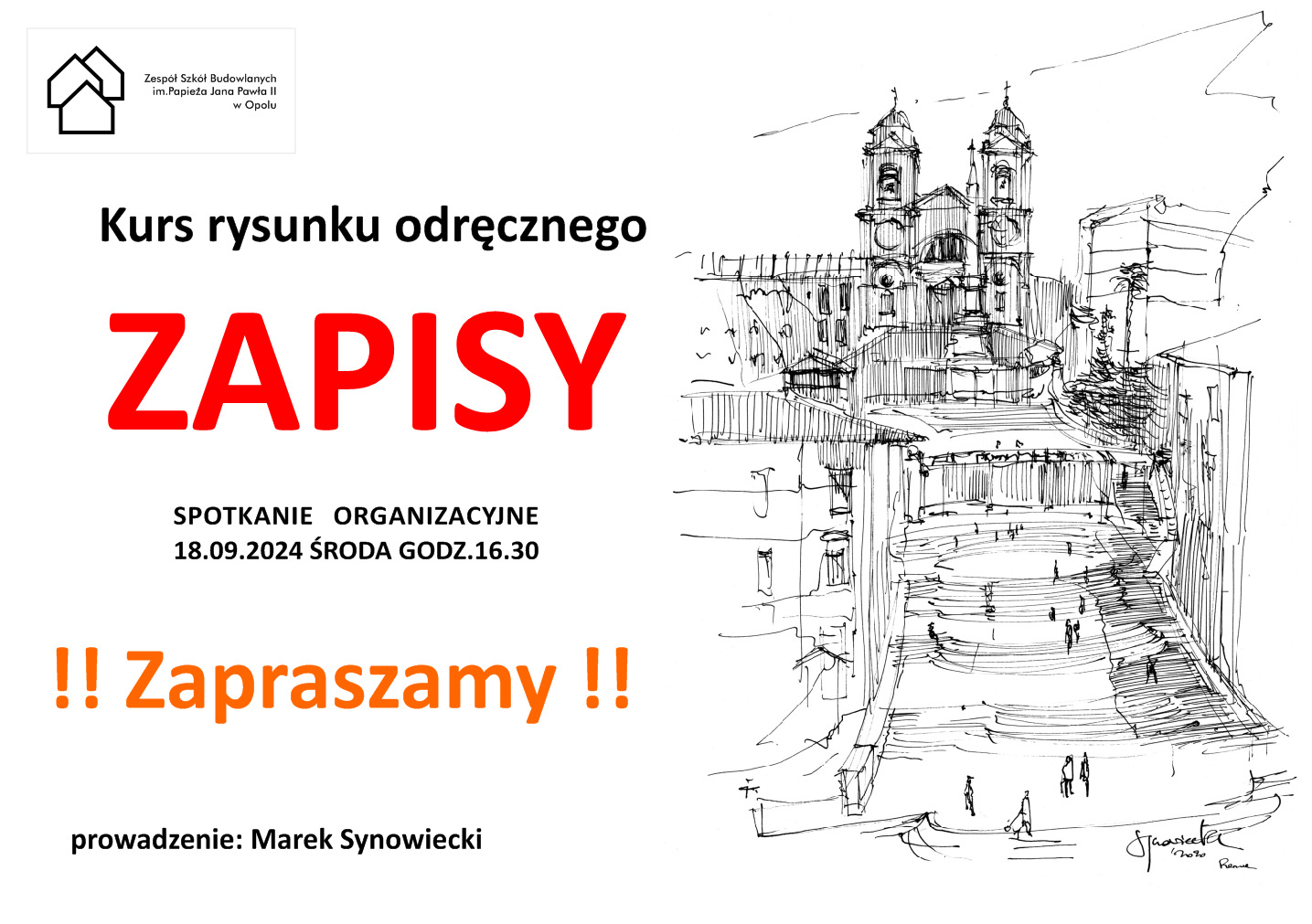 Kurs rysunku odręcznego! Zapisy!