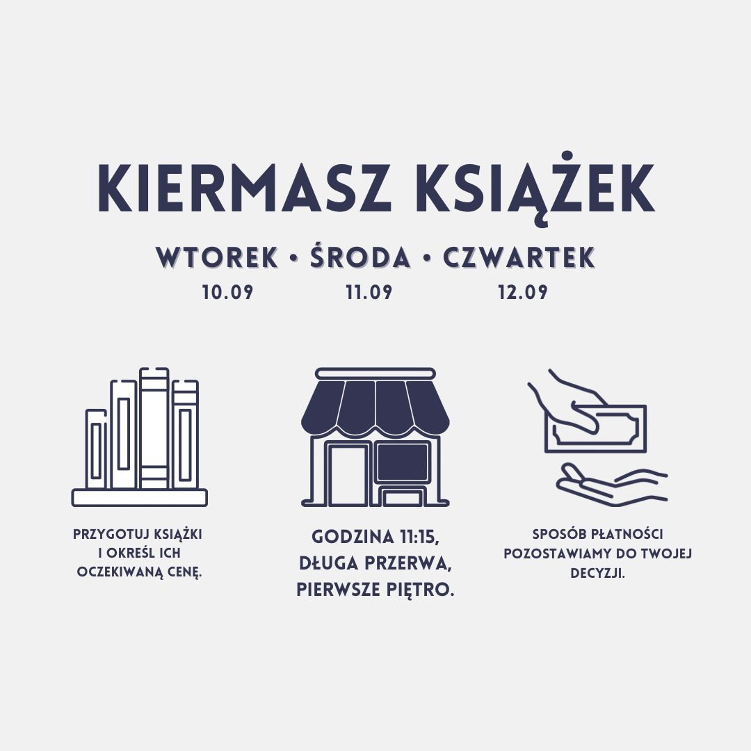 Kiermasz książek – wtorek-środa-czwartek
