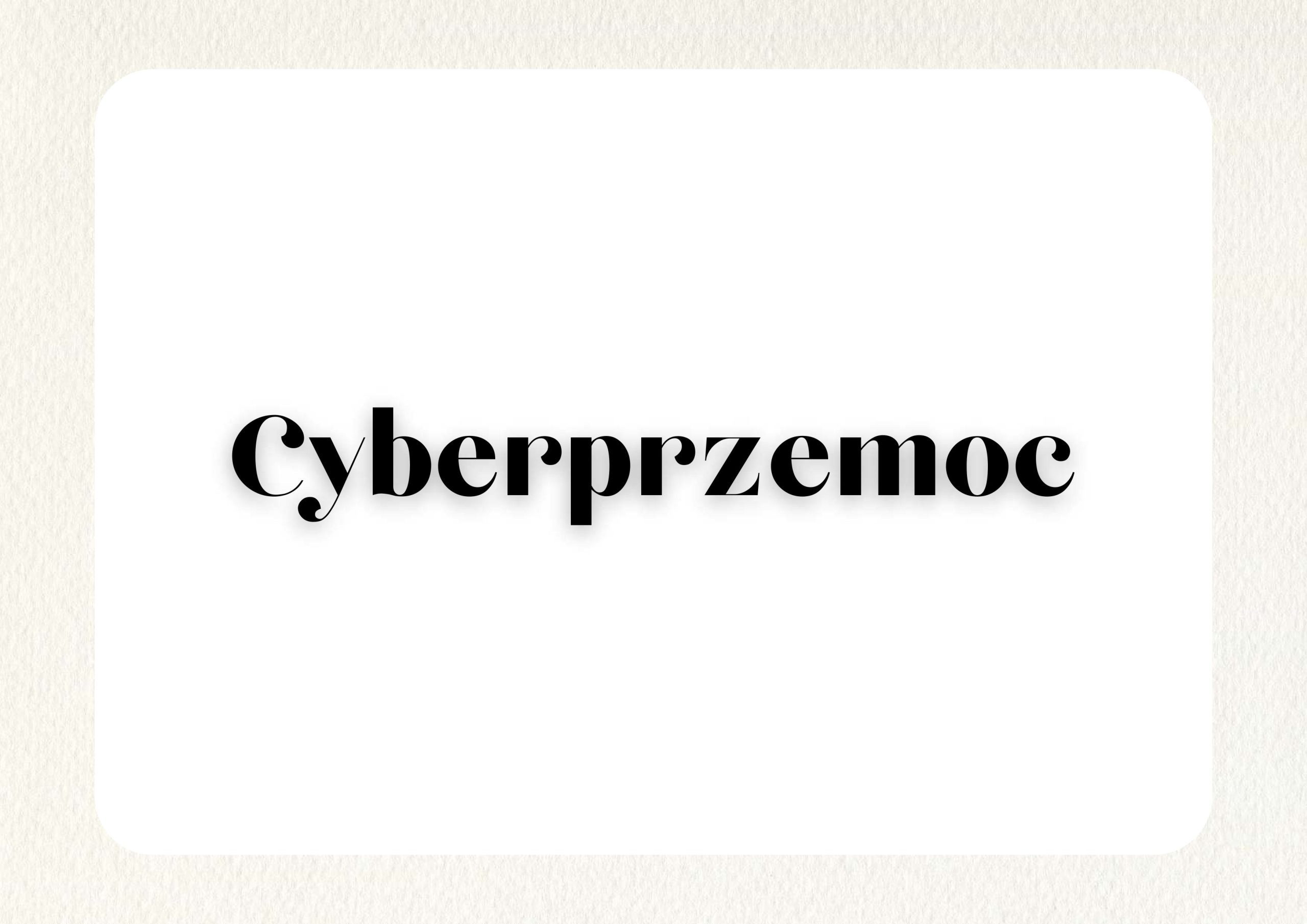 💻🚫 Cyberprzemoc – nie bądź obojętny!