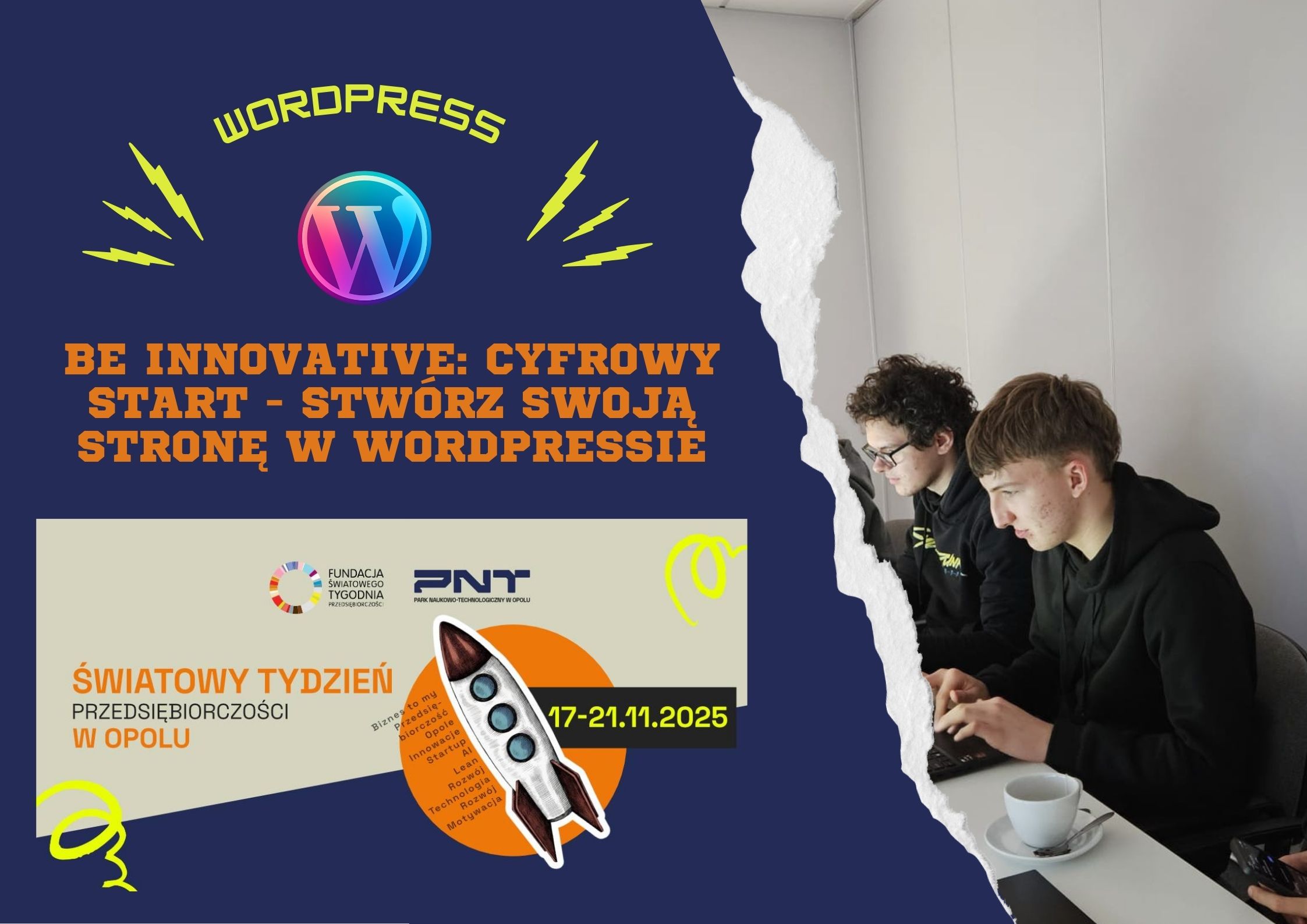 Be innovative: Cyfrowy start -” Stwórz swoją stronę w WordPressie”