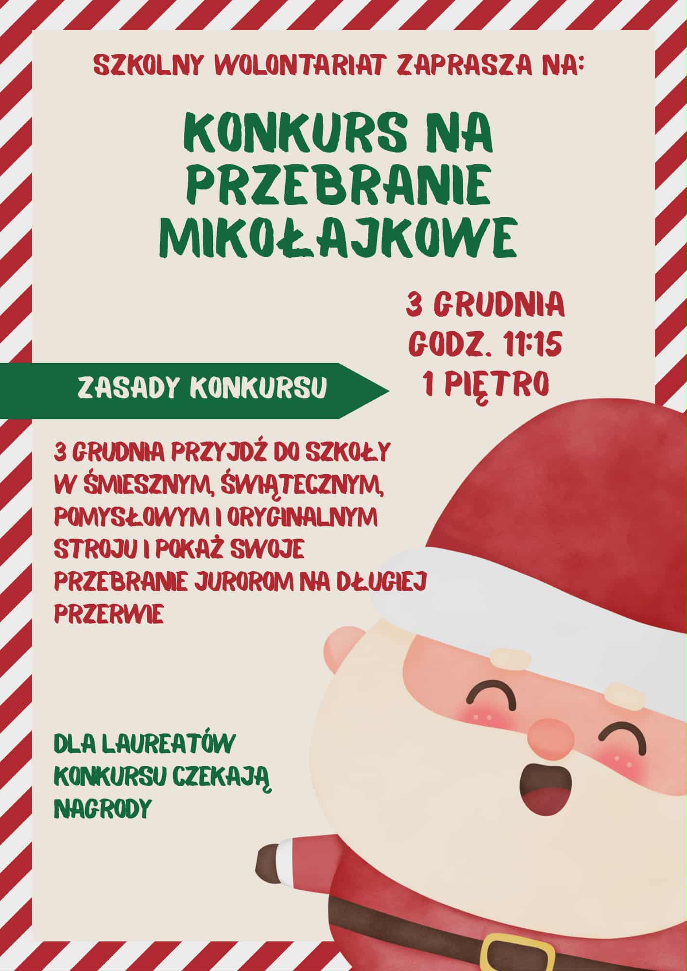 🎄 KONKURS NA PRZEBRANIE MIKOŁAJKOWE! 🎄